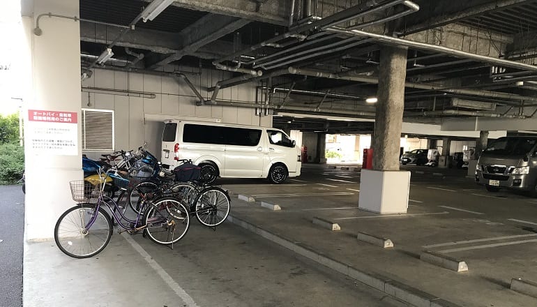 【24時間営業中】屋根付き&屋外 無料駐輪場(公式施設紹介)