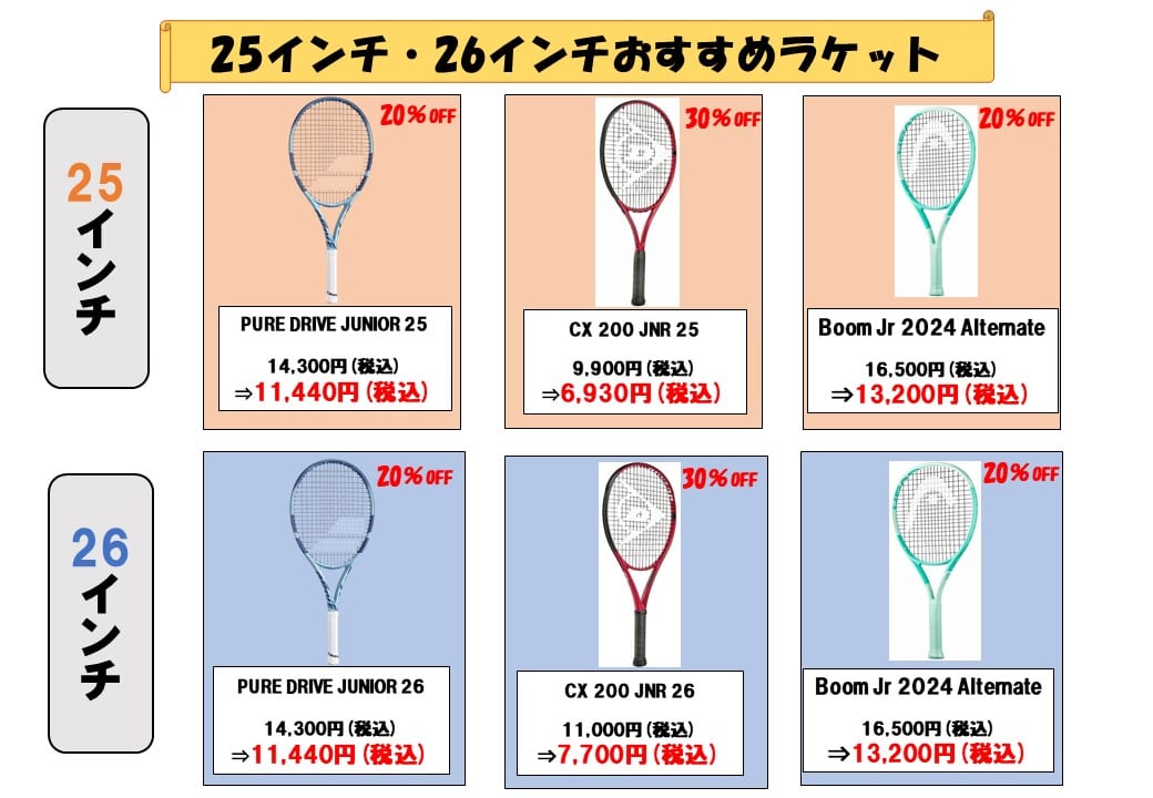 テニス　ラケット　キャンペーン