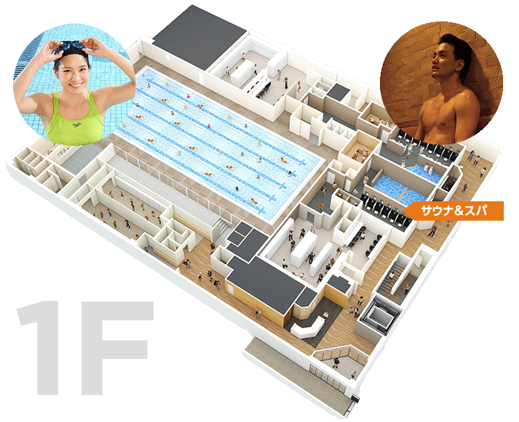 ルネサンス・イオンモール座間3Fイメージ図