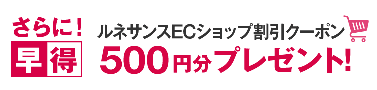 ルネサンスECショップクーポン500円分