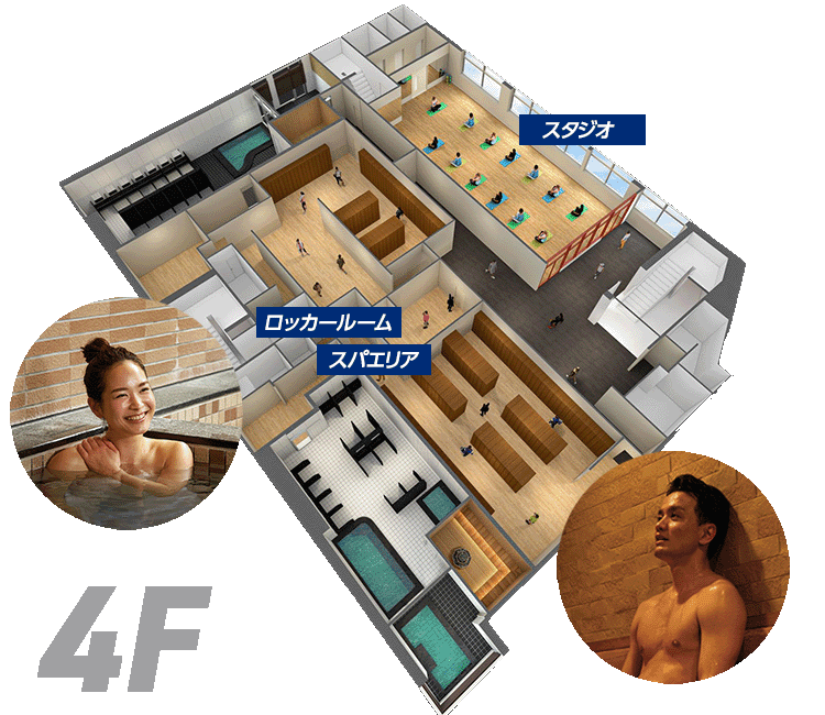 ルネサンス今里4Fイメージ図