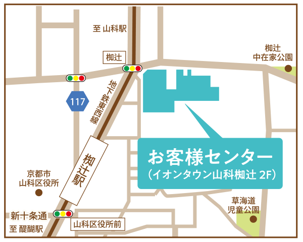 お客様センター地図画像